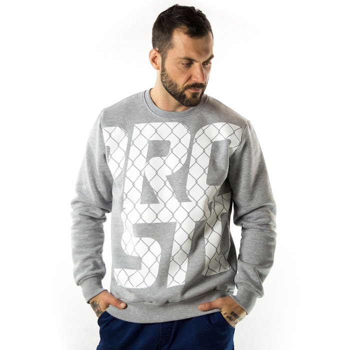 Bluza męska Prosto Klasyk crewneck Big Fence grey