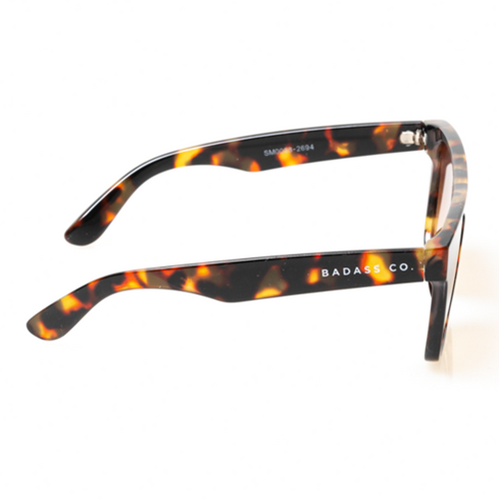 Okulary przeciwsłoneczne NewBadLine sunglasses Attack Brown Print Flash tonal brown