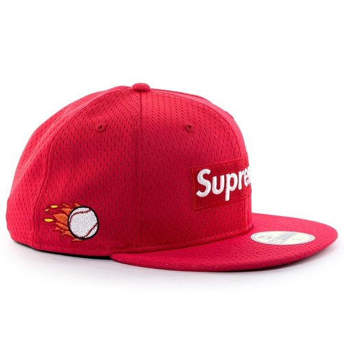 Supreme cap fitted Mesh Box Logo New Era 59FIFTY red 