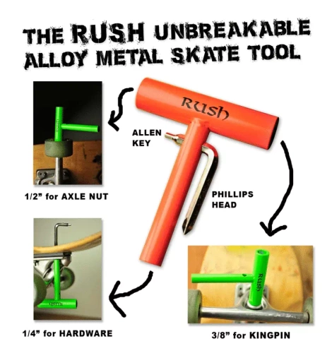 Rush Bearings Skate T-Tool All Metal black