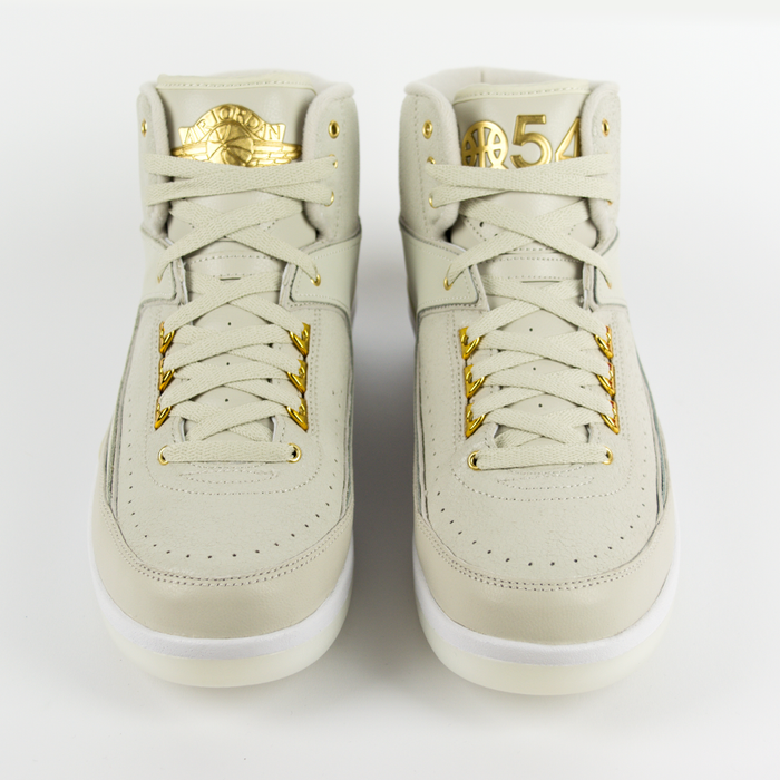  Buty do koszykówki Air Jordan 2 Quai 54 Light Bone / Metallic Gold-White (866035-001) TM