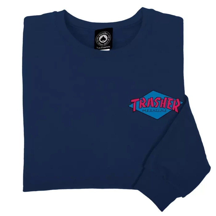 Thrasher Magazine sweatshirt crewneck Hurricane navy