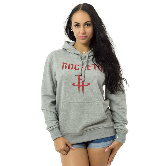 New Era sweatshirt hoody WMNS NBA Team Logo Houston Rockets grey heather
