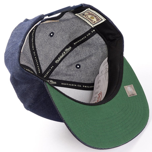 Mitchell and Ness snapback Raw Denim Golden State Warriors denim