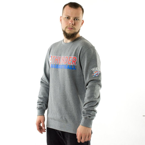 Mitchell and Ness sweatshirt crewneck Team Issued Crew Oklahoma City Thunder grey