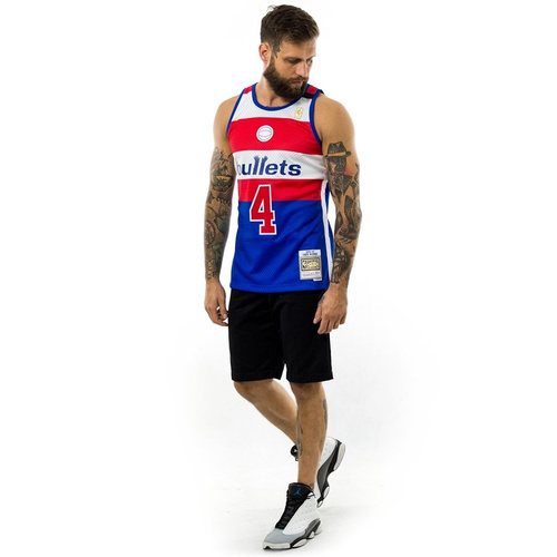 Koszulka koszykarska męska Mitchell and Ness Swingman Jersey 2.0 HWC Washington Bullets Chris Webber 1996-97 red / white / blue 
