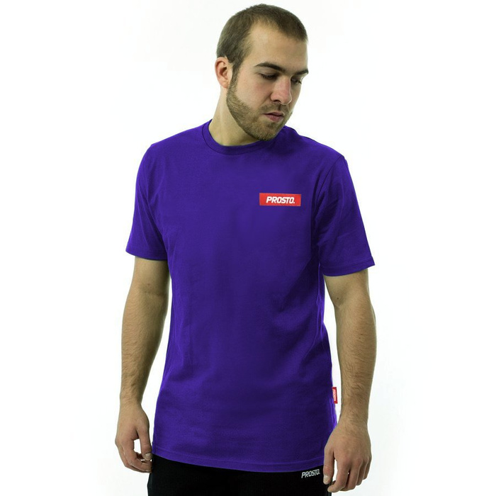 Koszulka męska Prosto Klasyk t-shirt Jackart violet