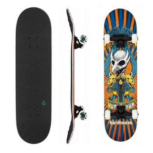 Deskorolka kompletna BirdHouse skateboard Tony Hawk Stage 3 Emblem circus orange 7.75" x 31.5"
