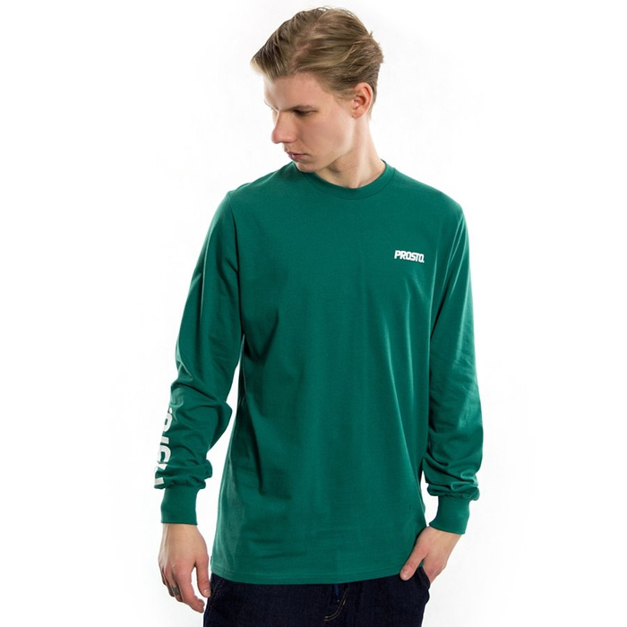 Koszulka męska z długim rękawem Prosto Klasyk longsleeve Armpro green