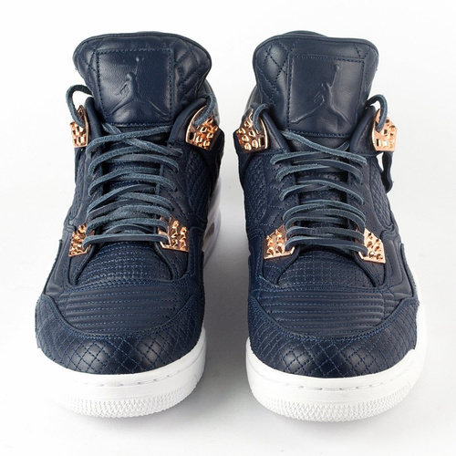 Air Jordan 4 Premium "Pinnacle" Obsidian / Obsidian-White (819139-402)