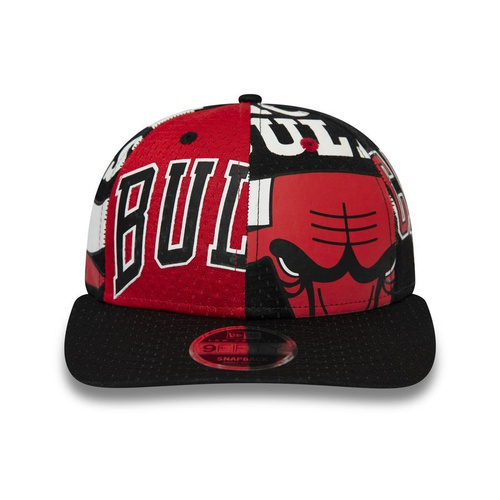 New Era snapback 9FIFTY All Over Print Low Profile NBA Chicago Bulls black / red