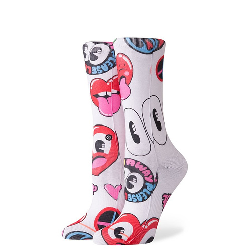 Skarpety damskie Stance socks Foundation Women Fancy white