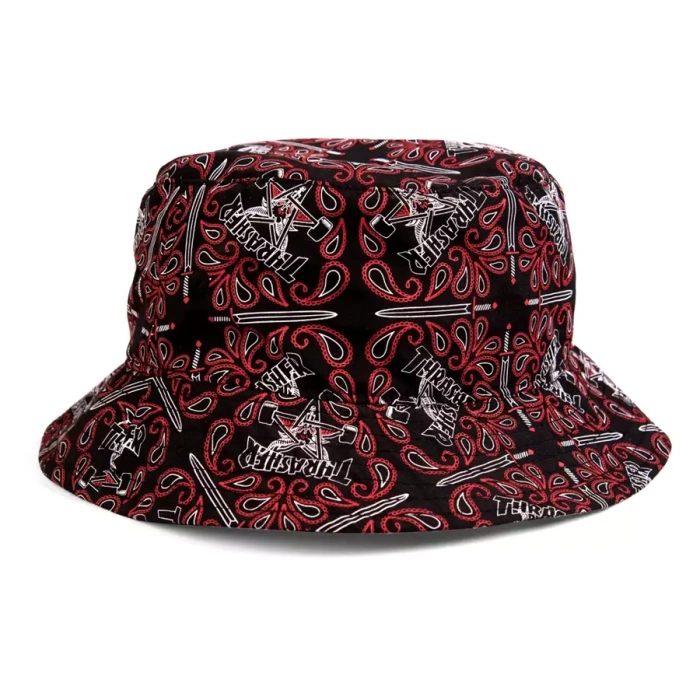 Thrasher Bandana Bucket Hat black / red