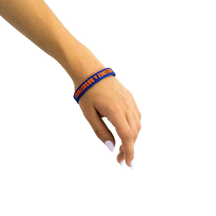 Opaska na rękę MAT Wear opaska Melange&Basketball royal / orange