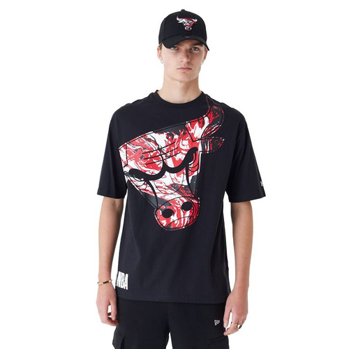 New Era koszulka męska NBA All Over Print Infill Black Oversized T-Shirt black
