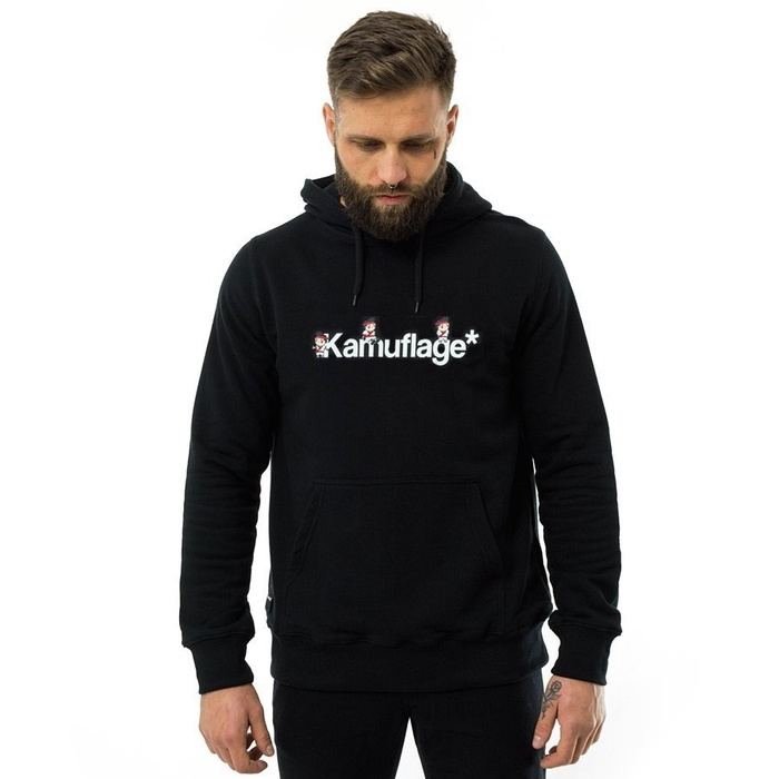 Bluza męska z kapturem Kamuflage* x OYAKATA hoode Heroes black