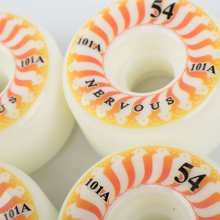 Nervous wheels Swirl 101A Conical white 4szt. (54mm)