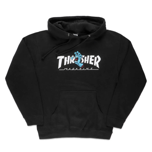Thrasher x Santa Cruz bluza męska z kapturem Screaming Hand black
