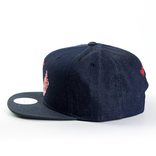 Mitchell and Ness snapback Raw Denim Houston Rockets denim