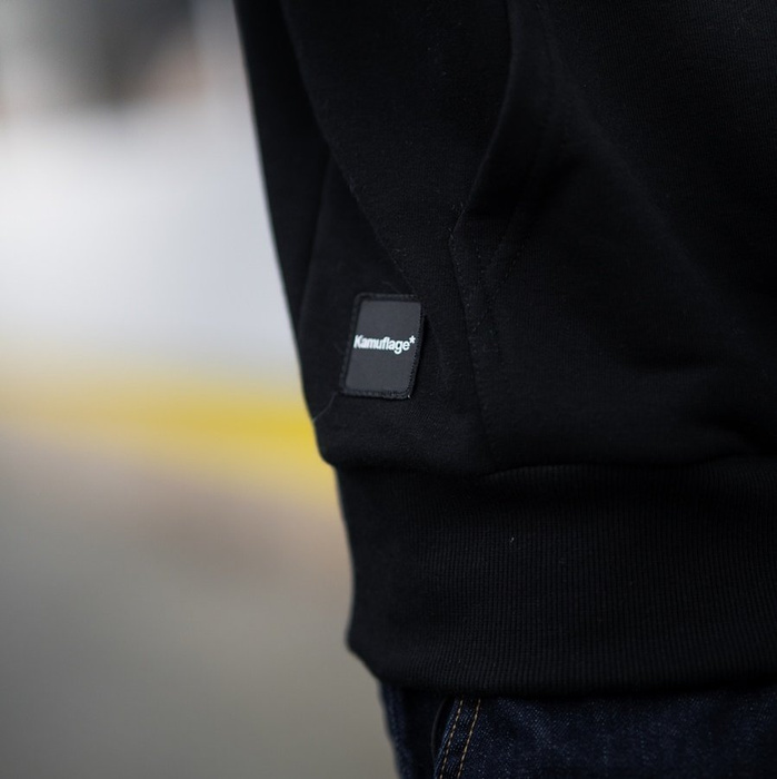 Kamuflage sweatshirt hoody Yin Yang black / white