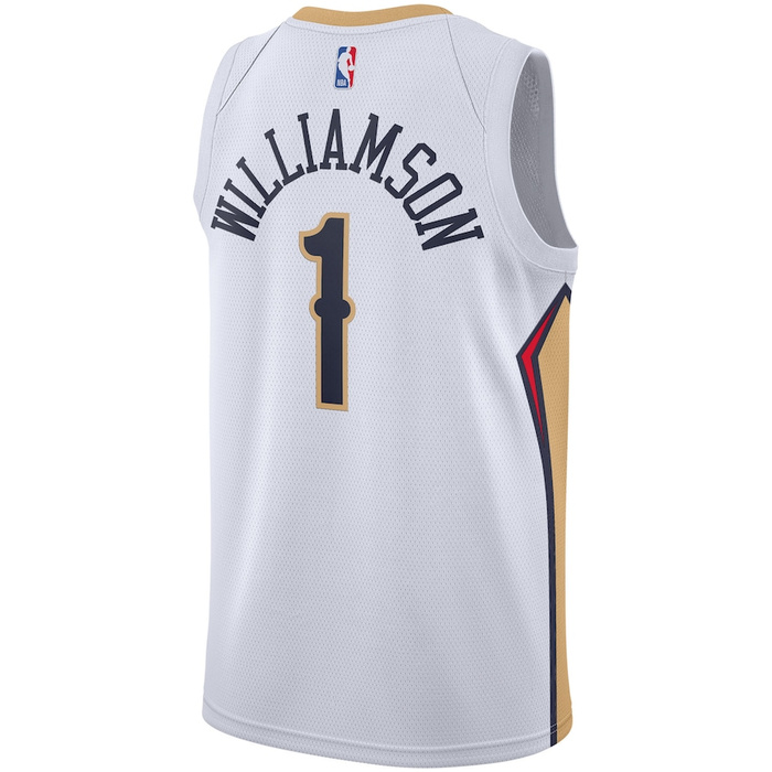 Jordan Swingman Jersey NBA Association Edition New Orleans Pelicans Zion Williamson white (youth collection)