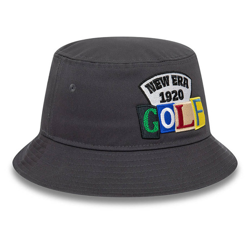 New Era Golf Lettering Bucket Hat black