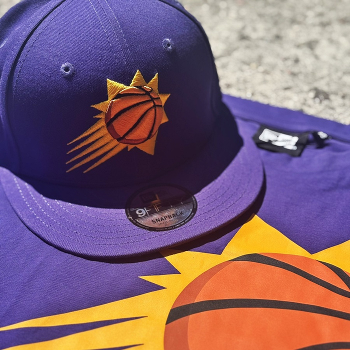 BUY CHAPER IN A SET! New Era t-shirt Colour Block Phoenix Suns + fitted cap Rear Logo Phoenix Suns