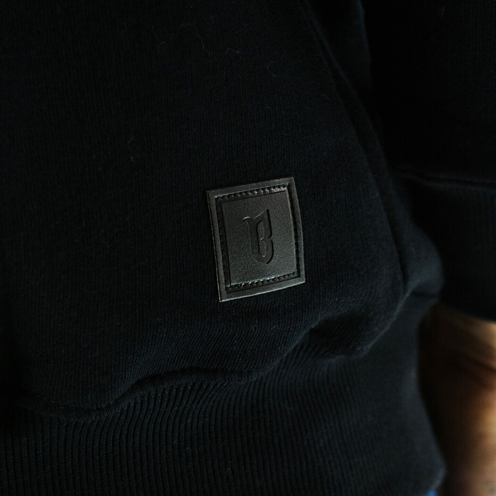 BOR Bluza męska z kapturem hoodie Stone Laur black
