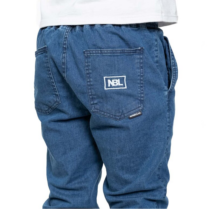 NewBadLine spodnie męskie Jeans jogger Icon 3791 light blue 