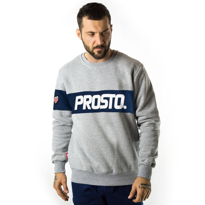 Prosto Klasyk Bluza męska crewneck Talarm grey