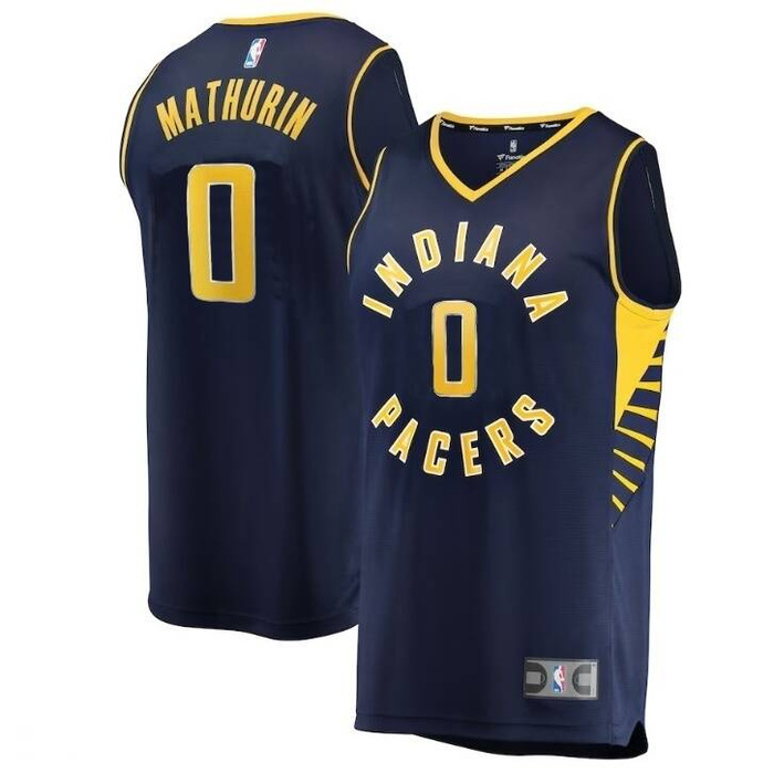 Fanatics Replica Jersey NBA Icon Edition Indiana Pacers Bennedict Mathurin navy