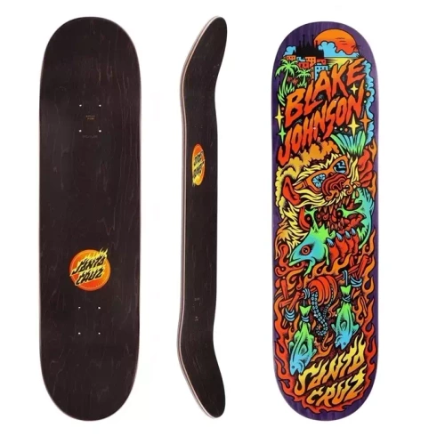 Santa Cruz Skateboards Johnson Beach Wolf Two Deck 8.375" x 32"