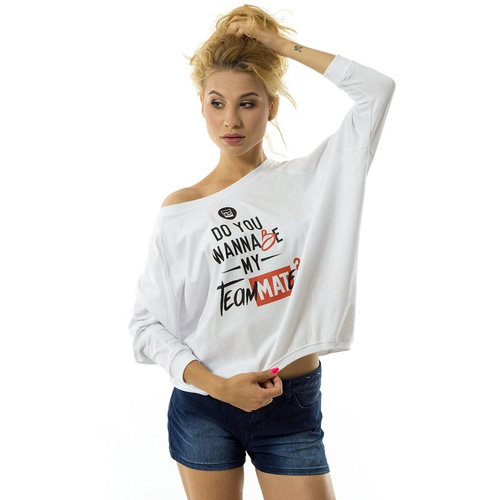 MAT Wear koszulka damska WMNS Oversize Tee TeamMATe white