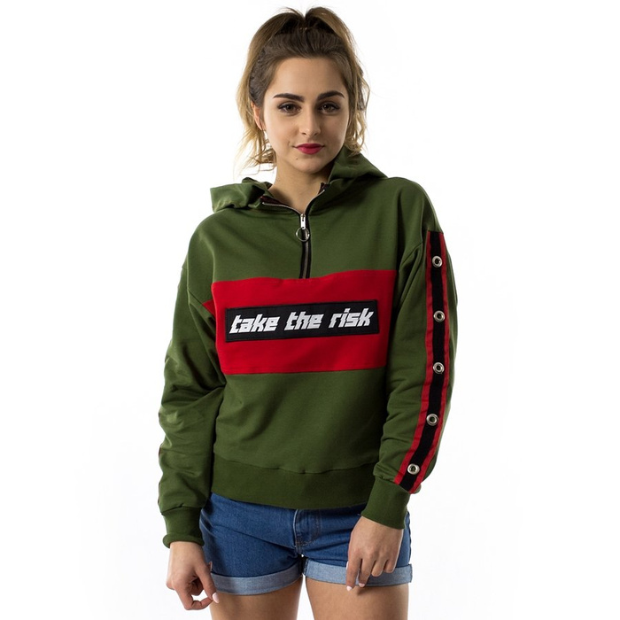 Bluza damska Marska hoody Take The Risk khaki