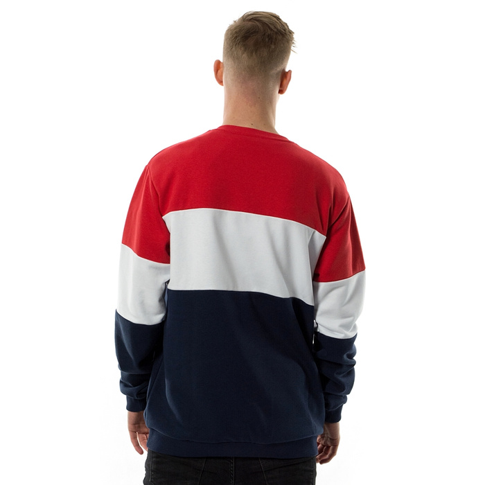FILA sweatshirt crewneck Straight Blocked black iris / bright white / true red