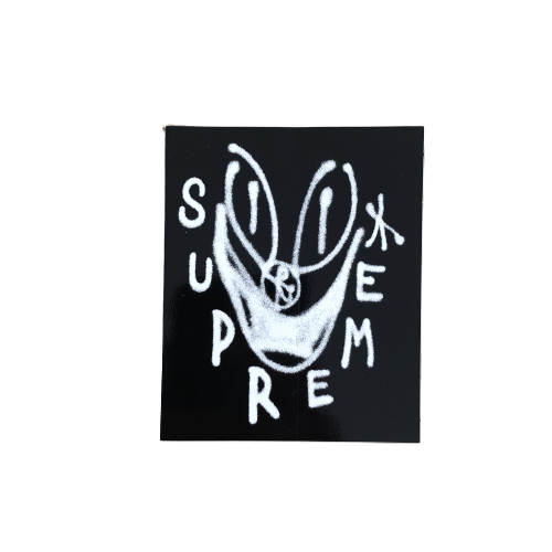 Supreme sticker Smile black