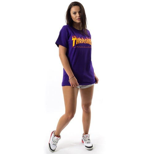 Thrasher t-shirt WMNS Flame Logo purple