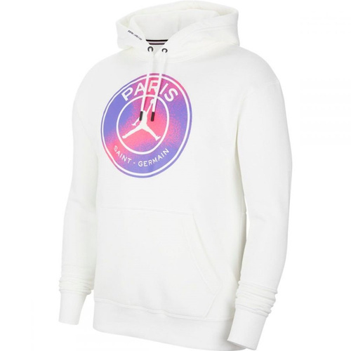 Bluza męska z kapturem Jordan x PSG hoodie Fleece white (CZ0815-100)