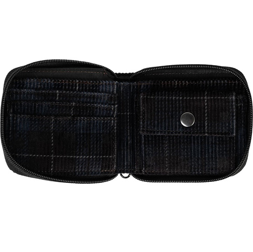 Carhartt WIP wallet Flint Zip Corduroy breck check print grove