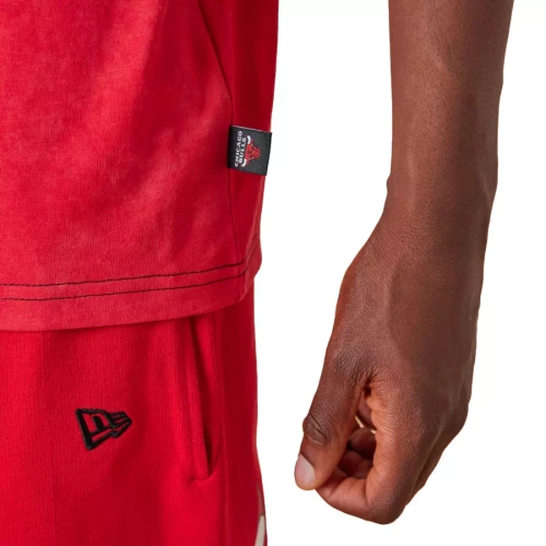 New Era  t-shirt Washed Graphic NBA Chicago Bulls red / black