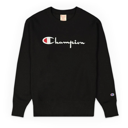 Champion sweatshirt crewneck Premium WMNS Reverse Weave Embroidered Script black (113795/F20/KK001)