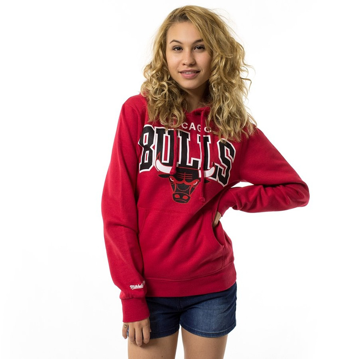 Mitchell and Ness sweatshirt hoody WMNS Team Arch Chicago Bulls red