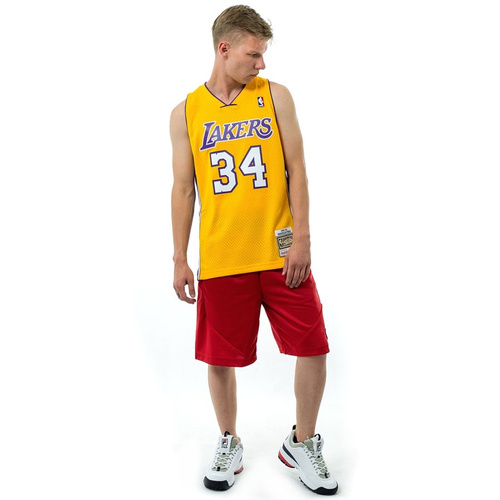 Mitchell and Ness Swingman Jersey 2.0 HWC Los Angeles Lakers Shaquille O' Neal 1999-2000 yellow