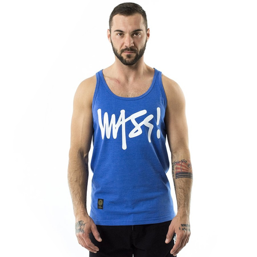 Mass Denim tank top Signature heather blue