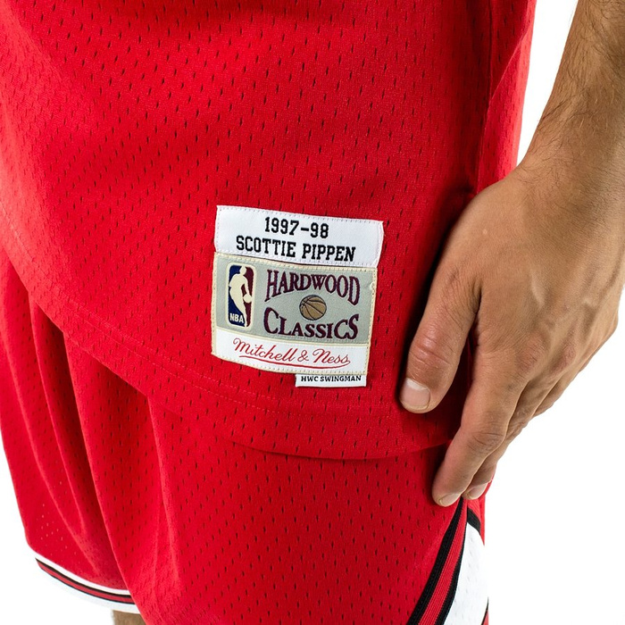 Mitchell and Ness Swingman Jersey HWC Chicago Bulls Scottie Pippen 1997-98 red