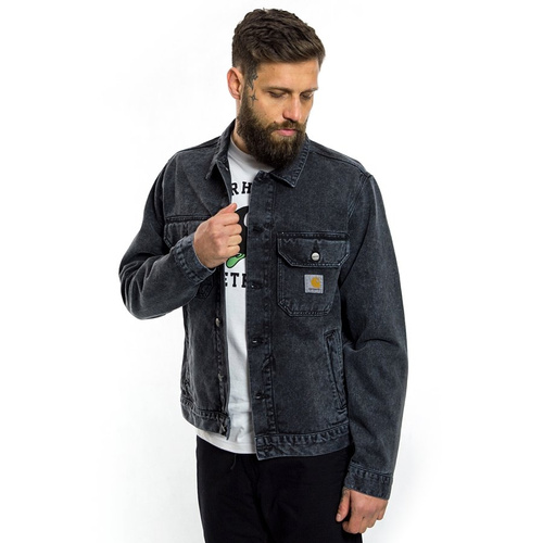 Carhartt WIP Stetson Jacket Organic Cotton Parkland black worn washed