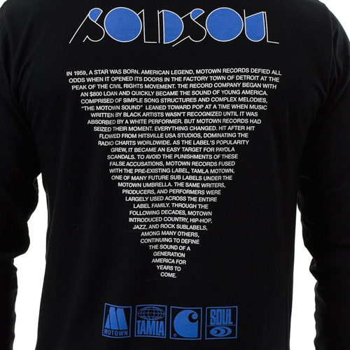 Koszulka męska z długim rękawem Motown x Carhartt WIP longsleeve Sublabels black