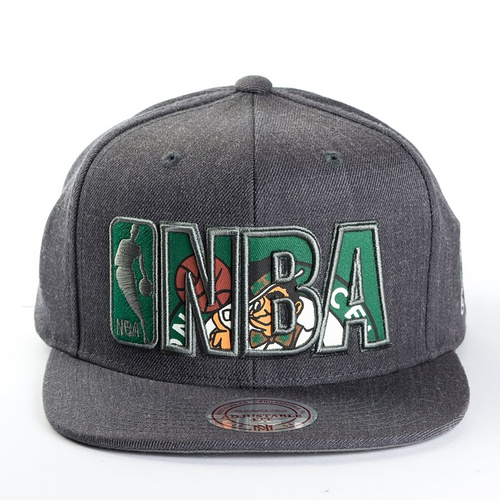 Czapka Mitchell and Ness snapback Insider Reflective Boston Celtics grey