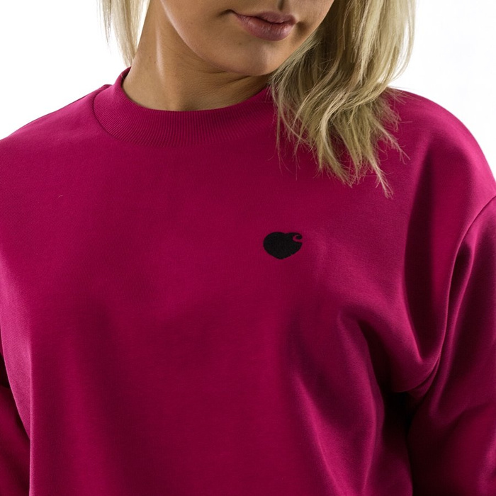Bluza damska Carhartt WIP crewneck W' Hartt Sweat tango / black 