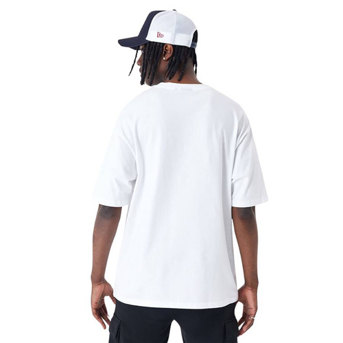 New Era Spray Graphic Oversized T-Shirt white